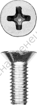 ЗУБР DIN 965, M6 x 16 мм, кл. пр. 4.8, винт с потайной головкой, цинк, 9 шт (303116-06-016)