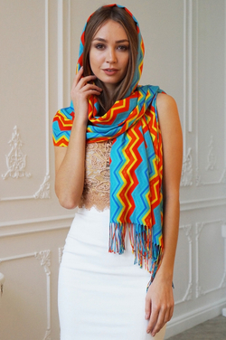 LIGVIANNI Палантин Kerchief Turquoise