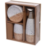 Набор для ванной из 3-х предметов керамический «Луиза» бежевый