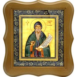 Иоанн Кассиан Римлянин преподобный. Икона на холсте.