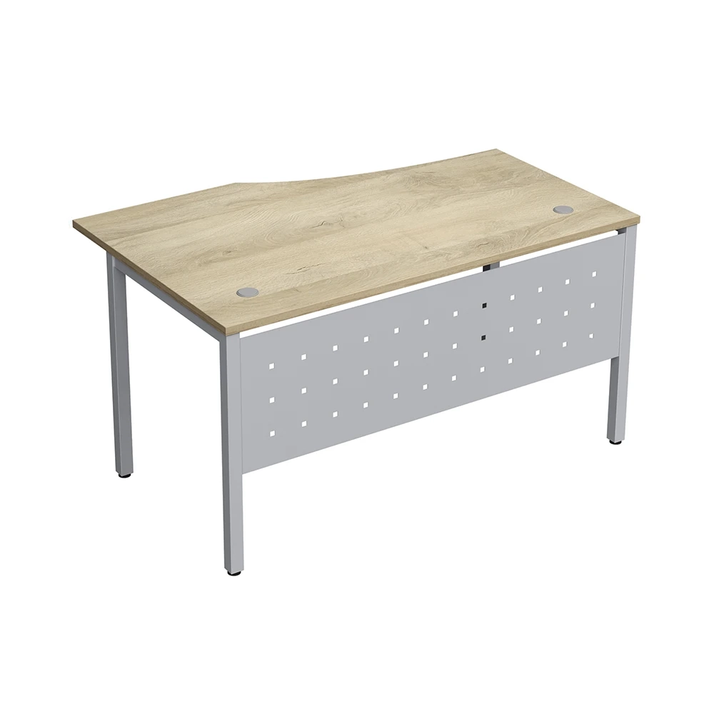 Стол криволинейный на металлокаркасе с экраном из металла МК40Х40 АВАНС (AVANCE)