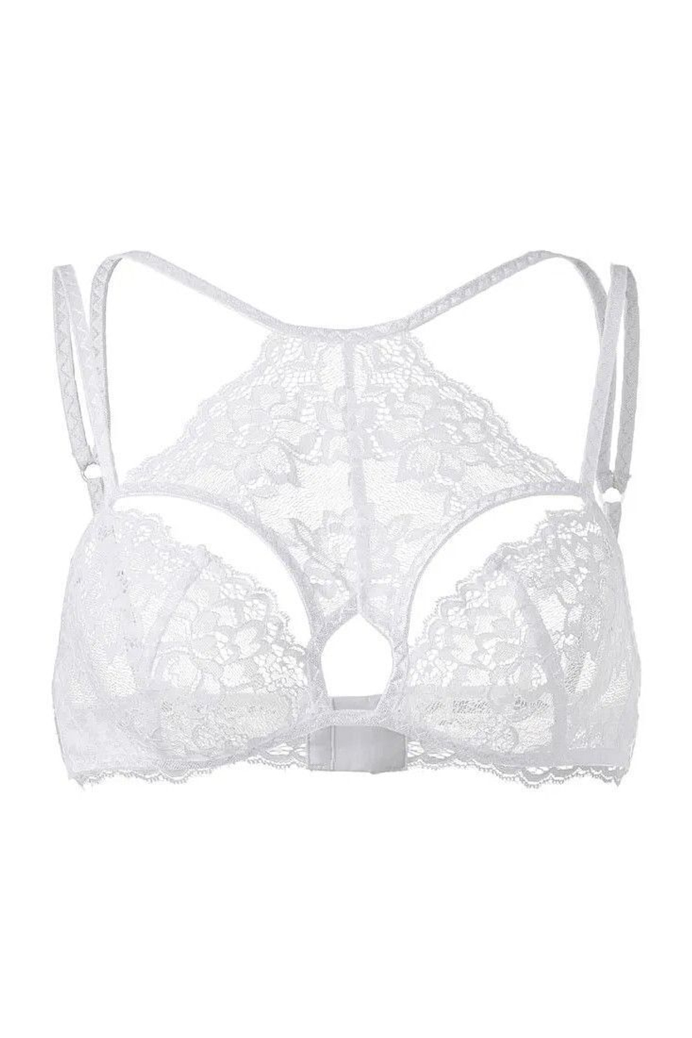 Кружевной бралетт с регулируемыми бретелями (Размер: 46-48) (Цвет: белый)