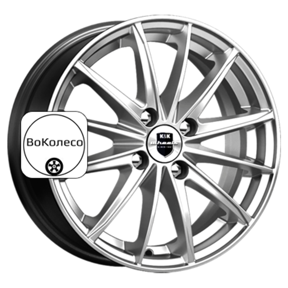 6x15/4x100 ET40 D60,1 Пойнт Бланк-оригинал (KC884) Дарк платинум K&K
