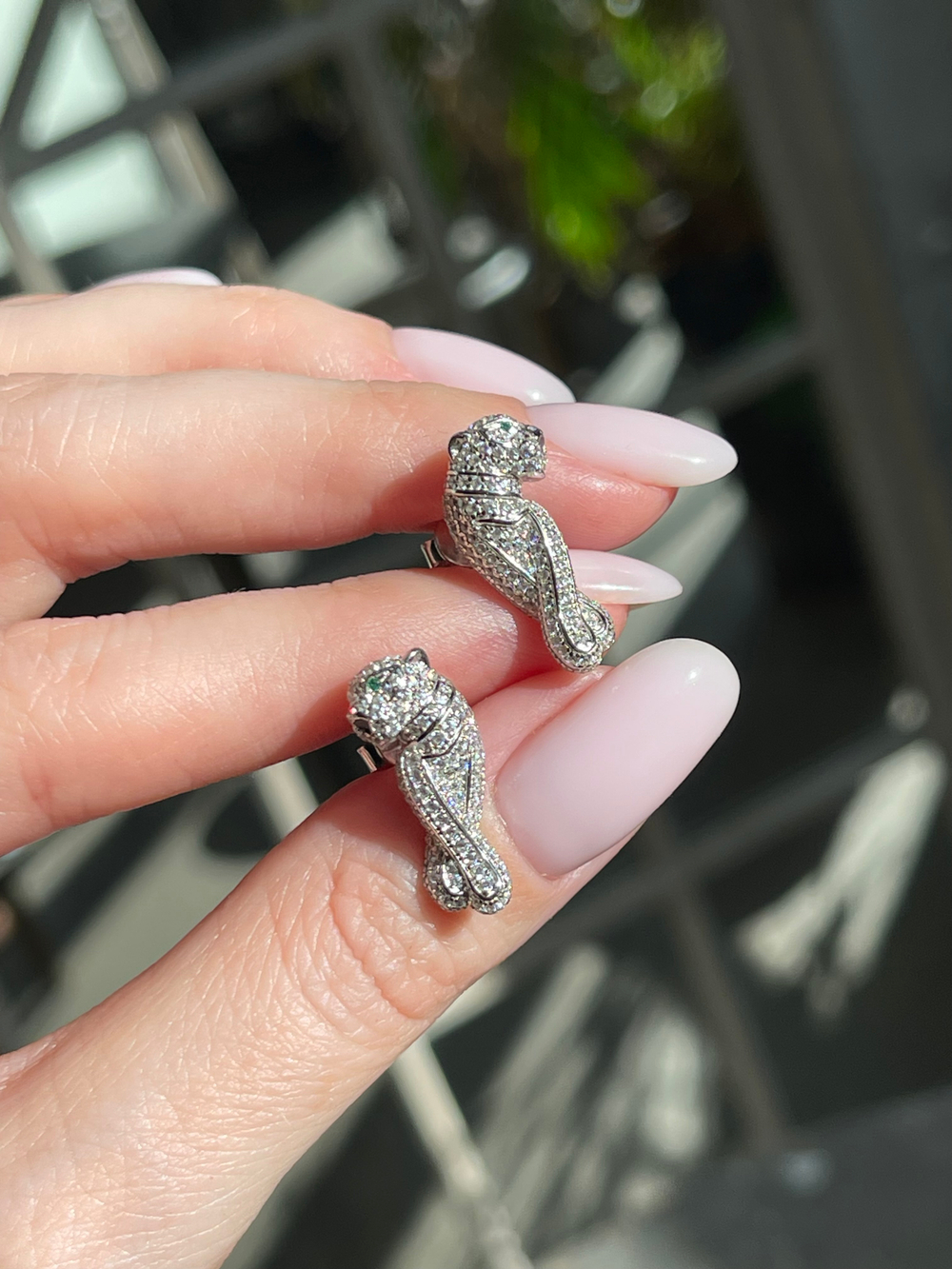 Серьги тигры лапки