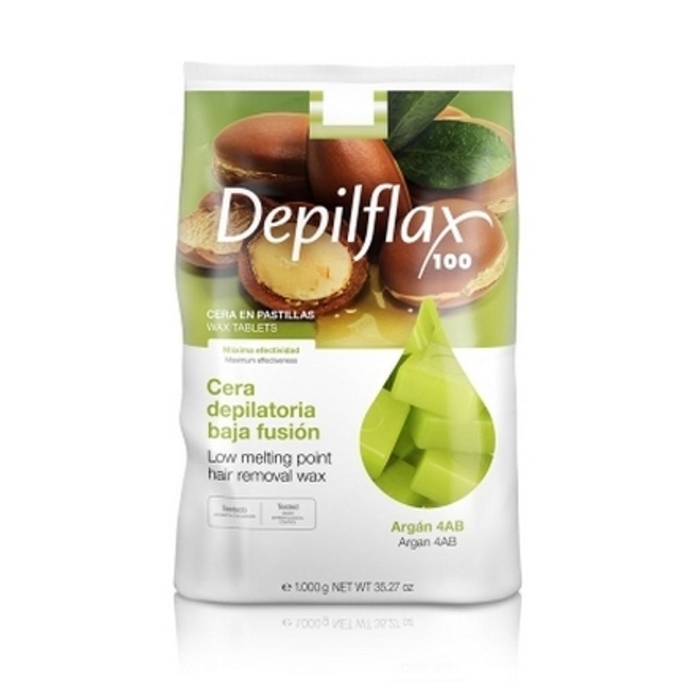 Горячий воск для депиляции Depilflax Аргана (в брикетах), 1 кг