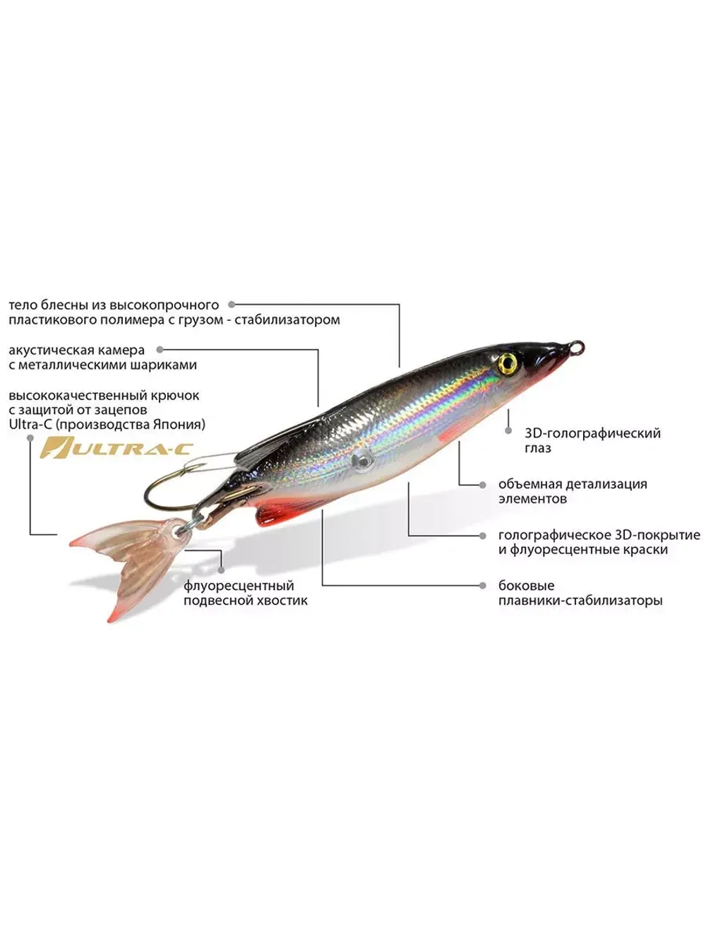 Блесна для рыбалки колебалка NORMAN 14,0g незацепляйка 007