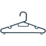 Плечики для одежды 2шт «ЭКЛАТТИ», цвет лазурно-синий, 37*17см (Лейбл Селфи)