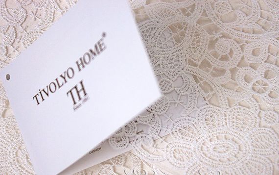 Постельное белье FORZA  кремовый с кружевом deluxe TIVOLYO HOME Турция