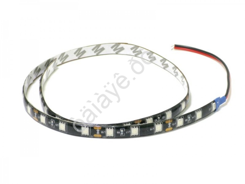 Светодиодная полоса  60см 5050 КРУПНЫЙ крист СИНЯЯ 36SMD (бл1шт) М5 #1236син.черн.осн