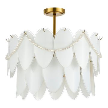 SLE1651-203-09 Светильник подвесной Золотистый/Молочно-Белый E14 9*40W ROOMI