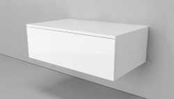Тумба подвесная VELVEX Unit 80 белый лед