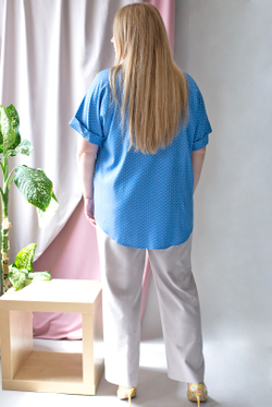 Блузка 3275ВП, горох #364Гк093275ВП