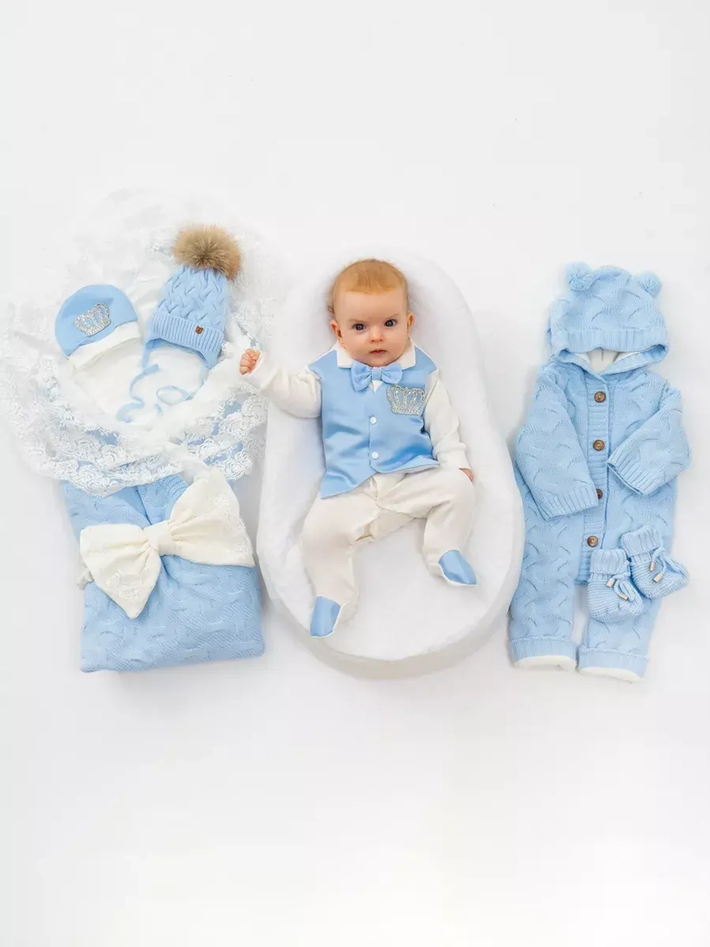 Конверт на выписку для новорожденных зима