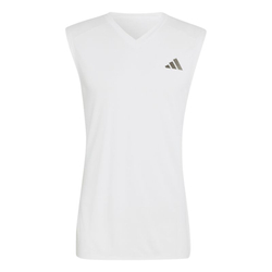 Мужская теннисная футболка Adidas Sleeveless - white