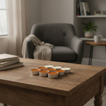 Набор ароматических свечей Selja, 12 свечей, парафин/ароматизатор апельсин