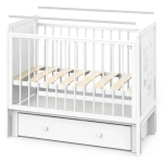 Кровать детская Indigo Happy Friends маятник на колесах, ящик