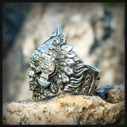 Кольцо "Жрец" мельхиор , чернение