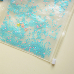 Вкладыш, разделитель, на молнии, с шейкером, голубой, А5 размеры 15х21 см