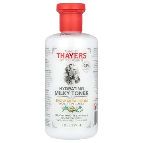 Thayers, Увлажняющий молочный тонер, снежный гриб, без спирта, без отдушек, 355 мл (12 жидк. унц.)