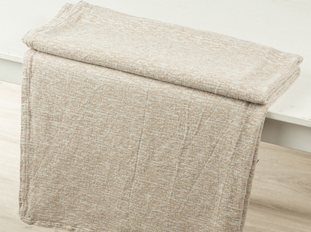 Покрывало льняное Акварель бежевый 200*220 см