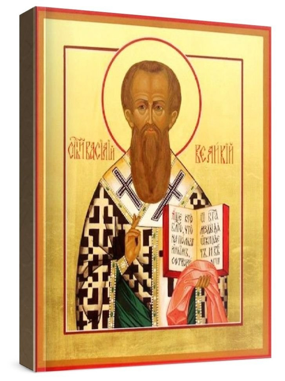 Василий Великий (рукописная икона)