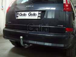 Фаркоп оцинкованный Galia F091C для Ford Focus хетчбек 2004-2011, 2011-, Ford C-MAX 2003-2011, 2011-(паспорт и сертификат в комплекте)(без электрики)