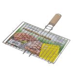 Решетка-гриль универсальная, размер 300х220 мм, глубина 10 мм, никелированное покрытие, РГМ3НЭ