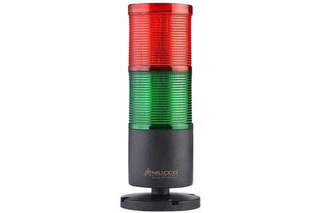 Двухцветная светодиодная колонна, вращающаяся с зуммером, 12-24VAC/DC