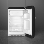 Мини холодильник с морозилкой Smeg FAB10RBL5 внутри