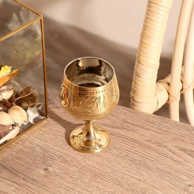Рюмка Рисунок латунь 7х7х11 см