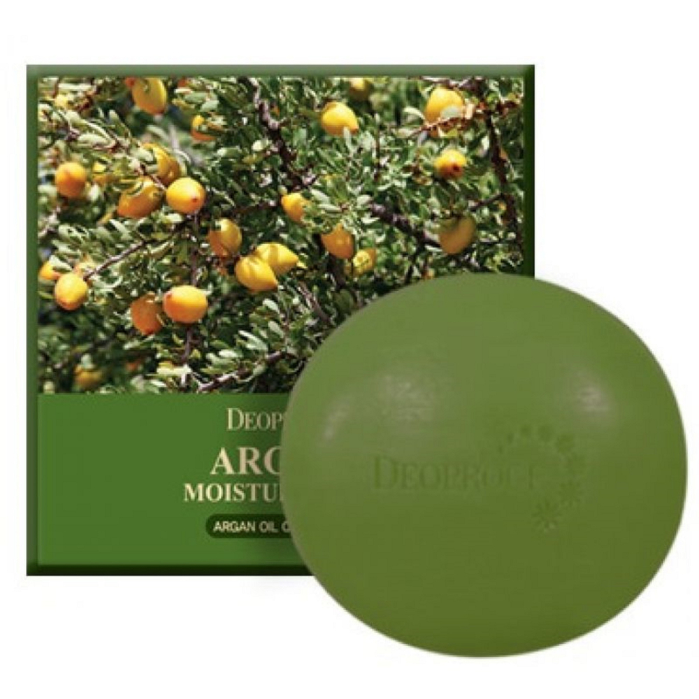 Deoproce Argan Moisture Soap увлажняющее мыло с аргановым маслом