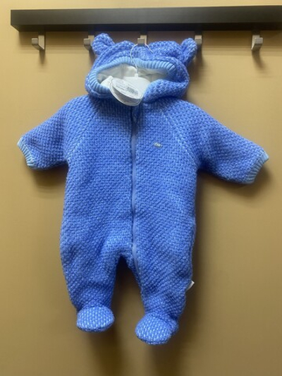 Комбинезон "Gino" вязаный демисезонный голубого цвета на рост 62,68 см