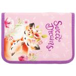 Пенал ПИФАГОР, 1 отделение, 2 откидные планки, ткань, Foxes, 270362