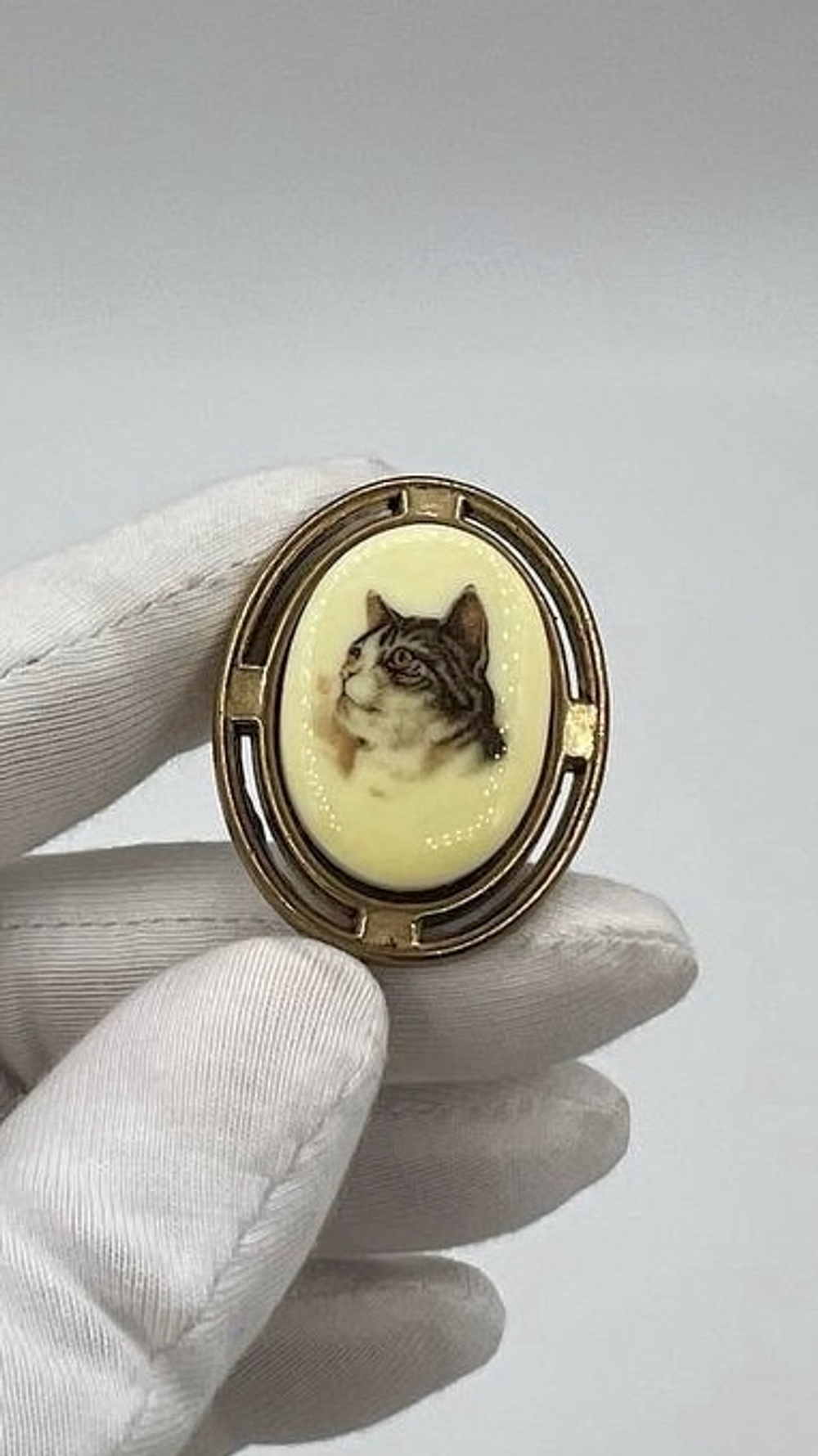 Накладка на пуговицу Кот