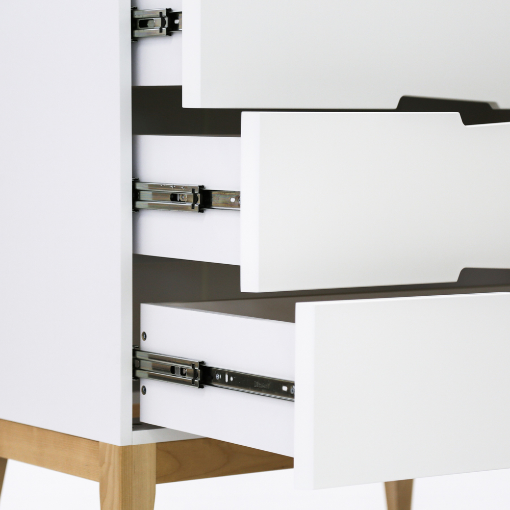 Пеленальный комод Antemi Mia Light Белый/Дерево