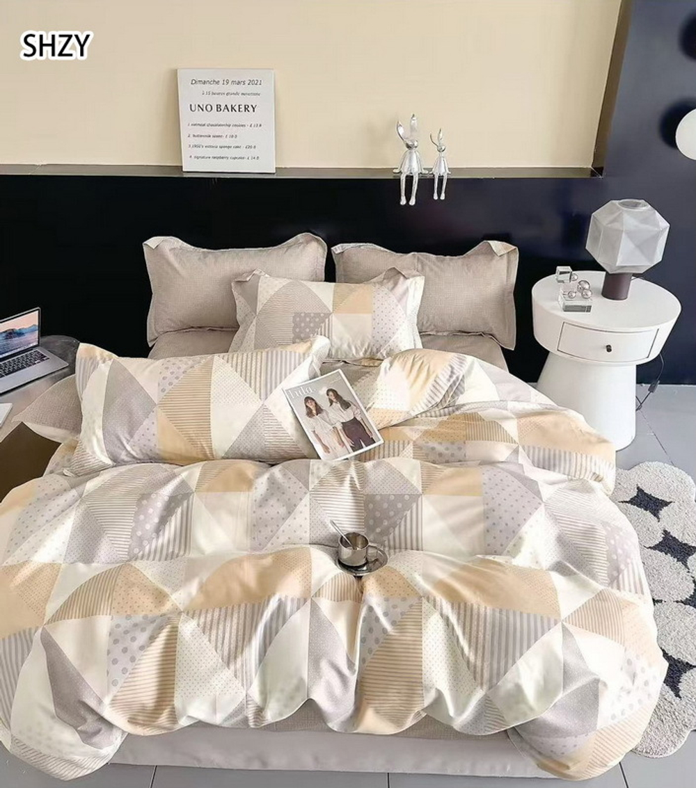 КПБ 2 сп с простыней на рез. 140х200 ТВИЛ-САТИН "Т6"