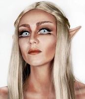 Карнавальные голубые линзы "Голубое бельмо "/ Карнавальные линзы для сьемок и на хеллоуин