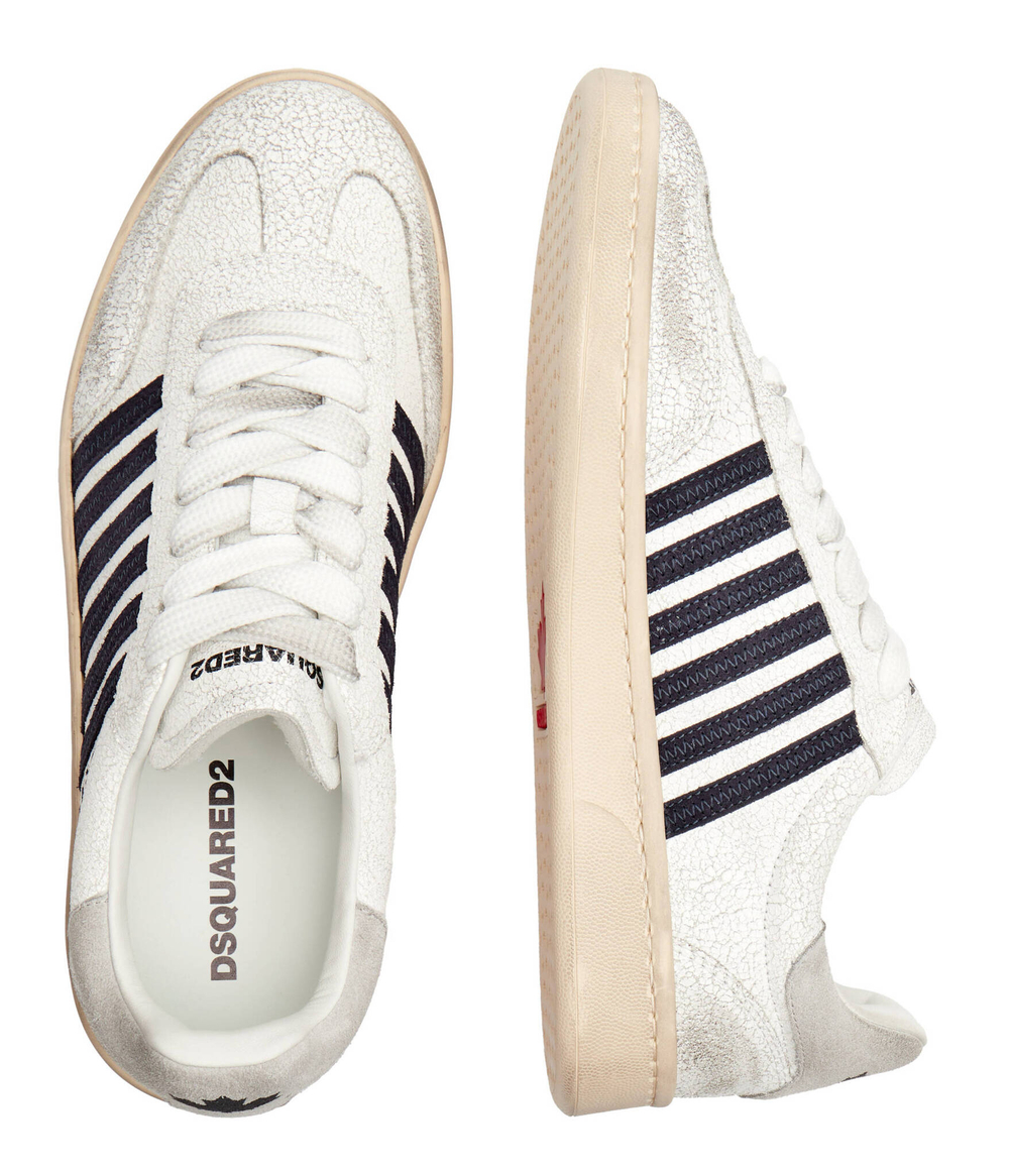 Кожаные кроссовки boxer Dsquared2 - белый(SNM0364 43107846)