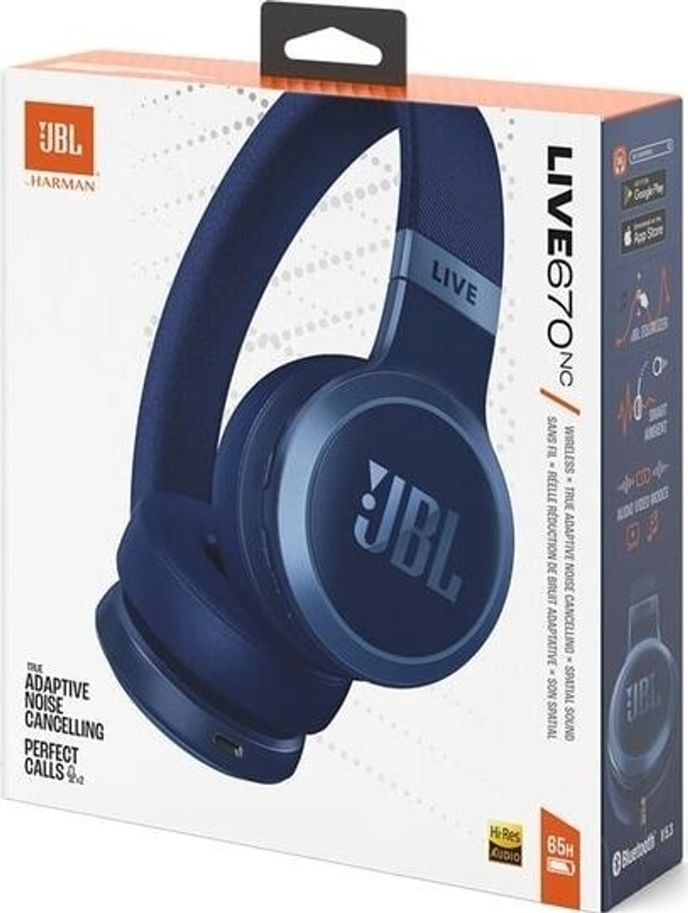 Беспроводные наушники JBL Live 670NC, синий