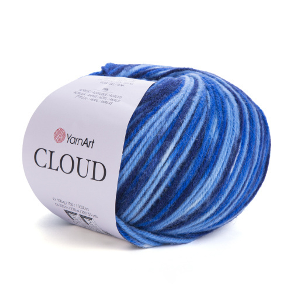 Пряжа Cloud 100 г, 230м, 25% шерсть,75% акрил (цена за 1 шт)