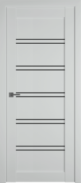 Дверь межкомнатная EMALEX 28 | EMALEX STEEL | BLACK GLOSS