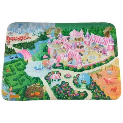 Детский ультрамягкий игровой коврик Замок, 180х130х0,8 см, ТК