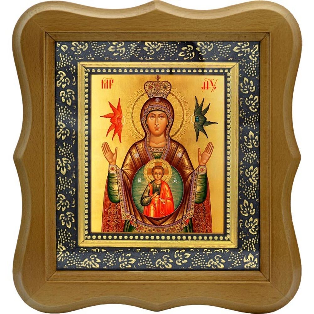 Знамение. Икона Божьей Матери с ангелами.