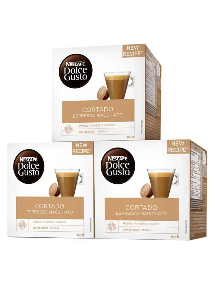Кофе в капсулах Nescafe Dolce Gusto Cortado 16 шт x 3 уп