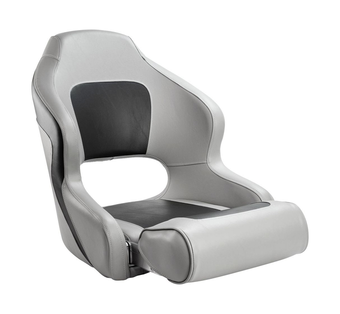 Кресло с болстером Delux Sport Flip Up, обивка угольный/серый винил