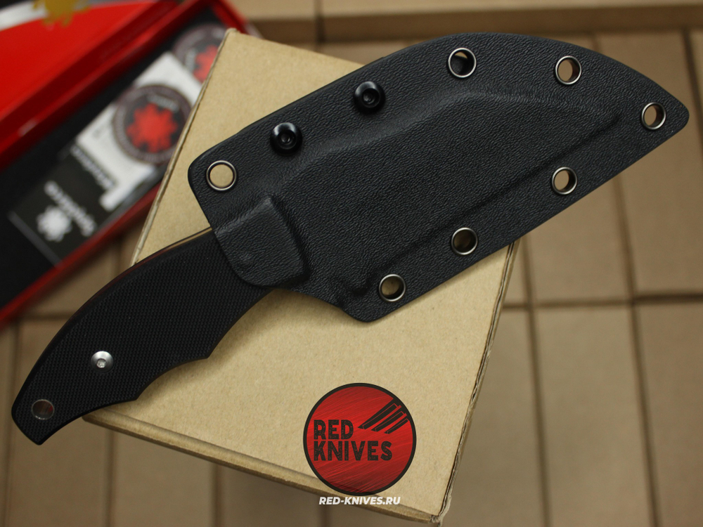 Нож Spyderco Ronin 2 - черная рукоять, клинок сатин RK/501