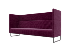 Bronks Диван трехместный BROS-3 Velvet lux 65/Металл Черный 2100*760*1180