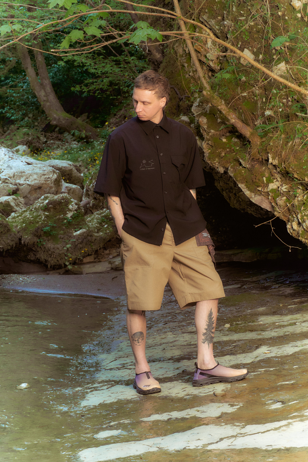 Рубашка Called a Garment Hikercore Shirt "Black"