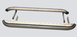 Пороги (к-т) с алюминиевым листом, Диаметр=63,5мм (3дв., Urban 3дв.)