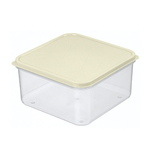 Контейнер для продуктов "Modena" квадратный 1,2л с гибкой крышкой (светло-бежевый)